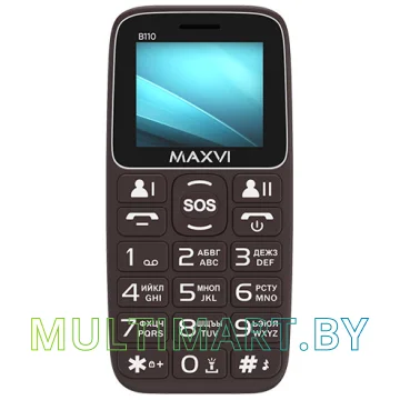 Мобильный телефон Maxvi B110 (коричневый)